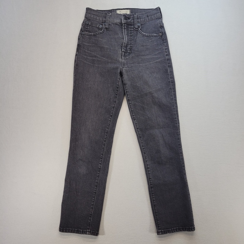 Madewell Jeans‎ Womens 23 Gray The Perfect Vintage Crop Jean High Rise Denim